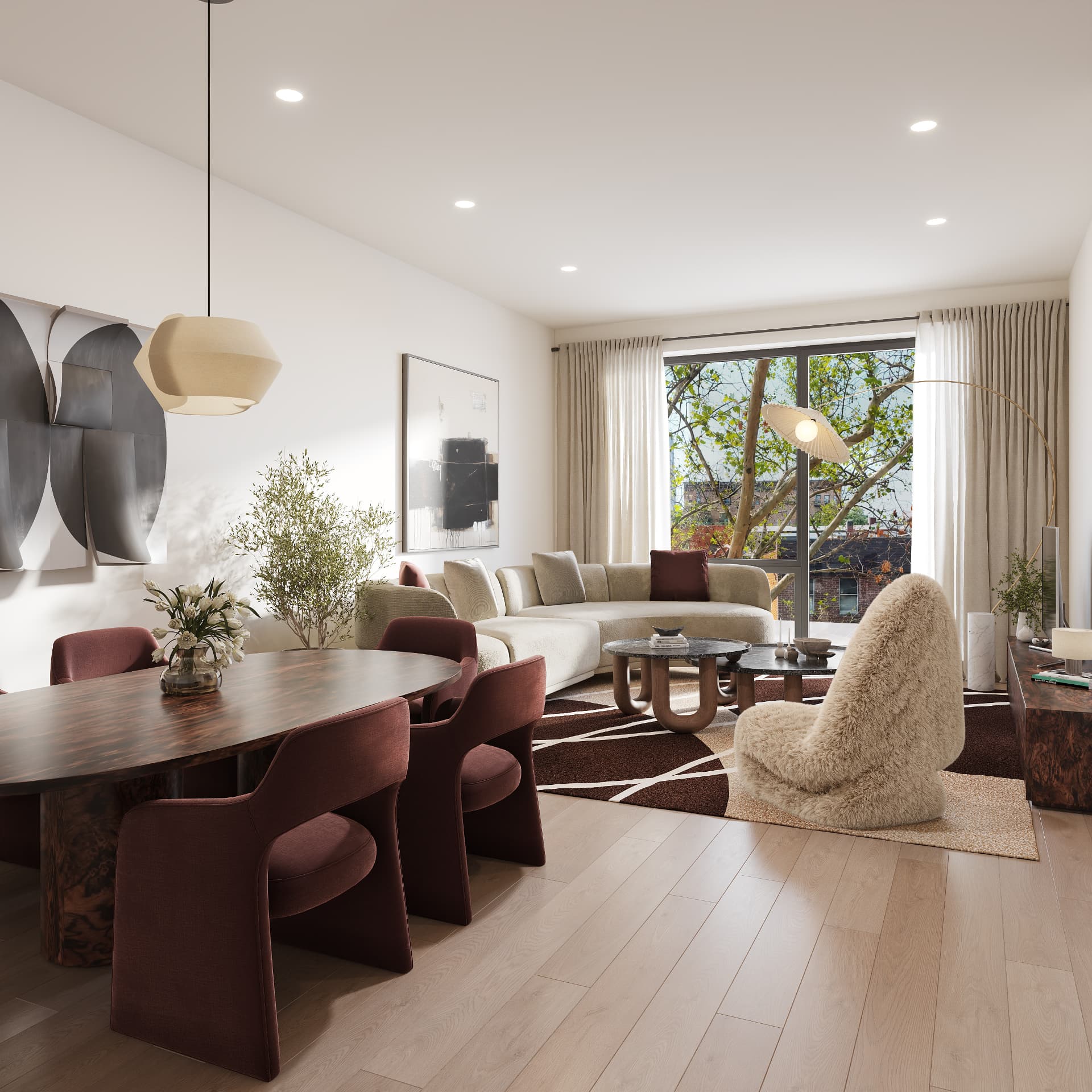 Garden 2 at 117 Powers Street, 1-bedroom Williamsburg condo